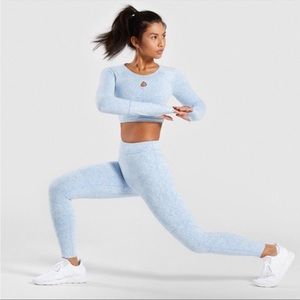 Gymshark Fleur Texture Blue Set - Small
